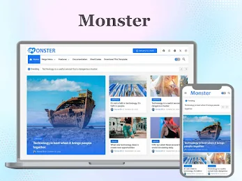Monster Blogger Template