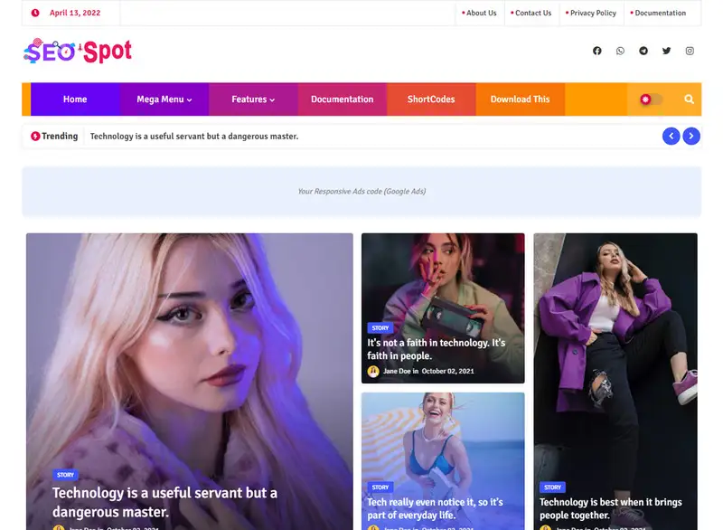 SEO Spot Blogger Template