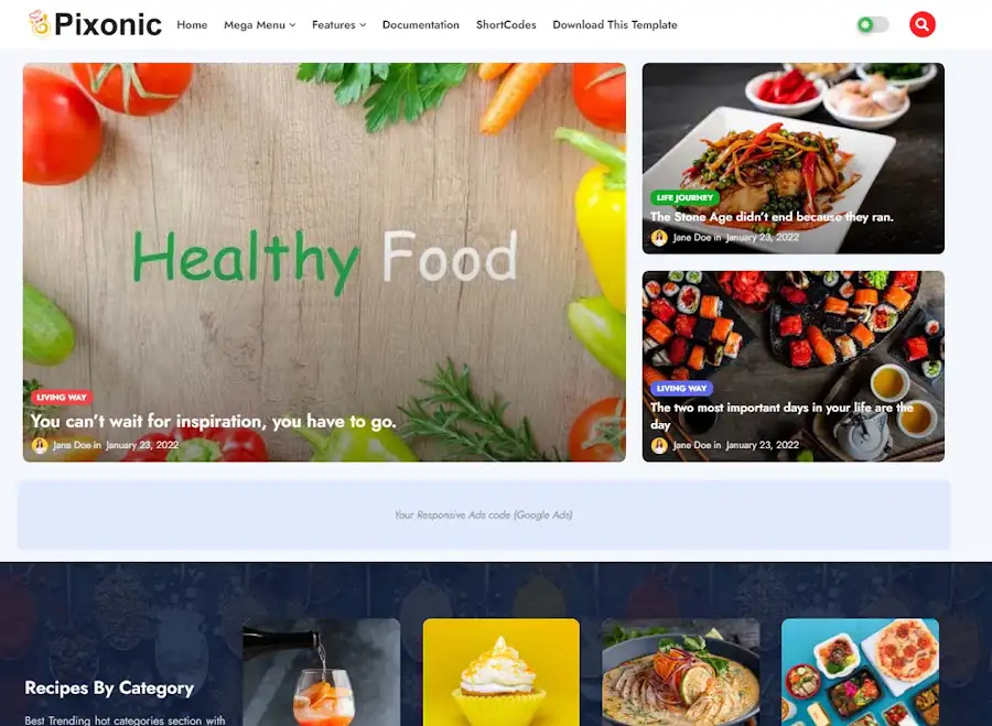 Pixonic Blogger Template
